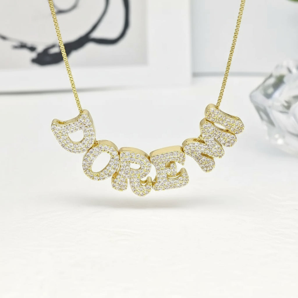 blinge name necklace