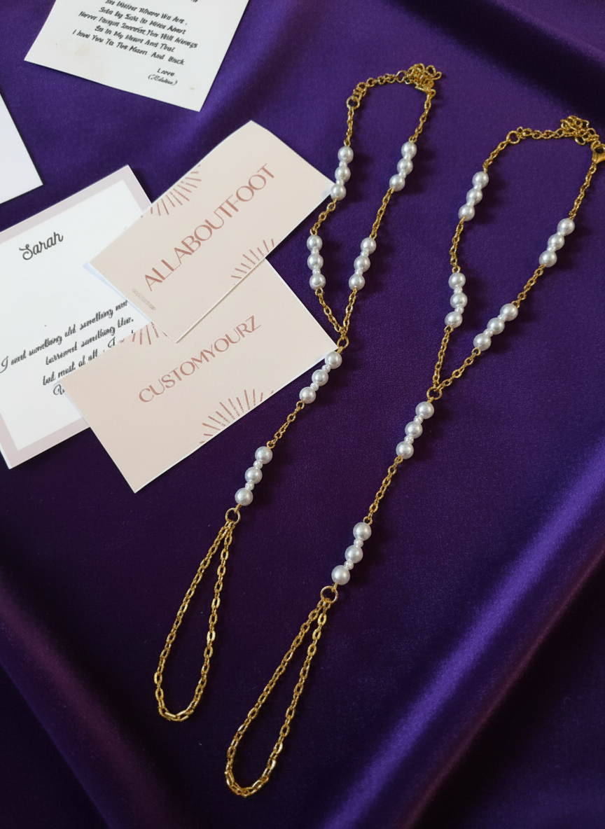 Pearl Barefoot Sandals ,pearl anklet, Beach Bride Barefoot sandals wedding Boho barefoot sandals Barefoot thong sandals,Bridesmaids sandals