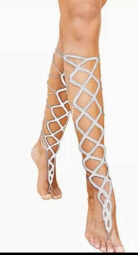 Gladiator sandals, gladiator style barefoot sandals, crochet lace up sandals,bottomless sandals,boho sandals,bridesmaid sandals,tie up shoes