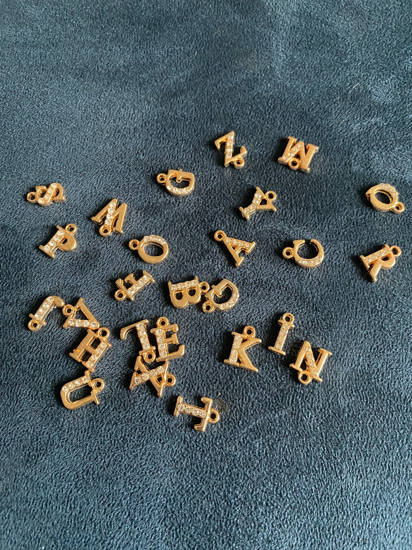 Alphabet anklet, initial anklet, anklet with letter , figarro chain anklet