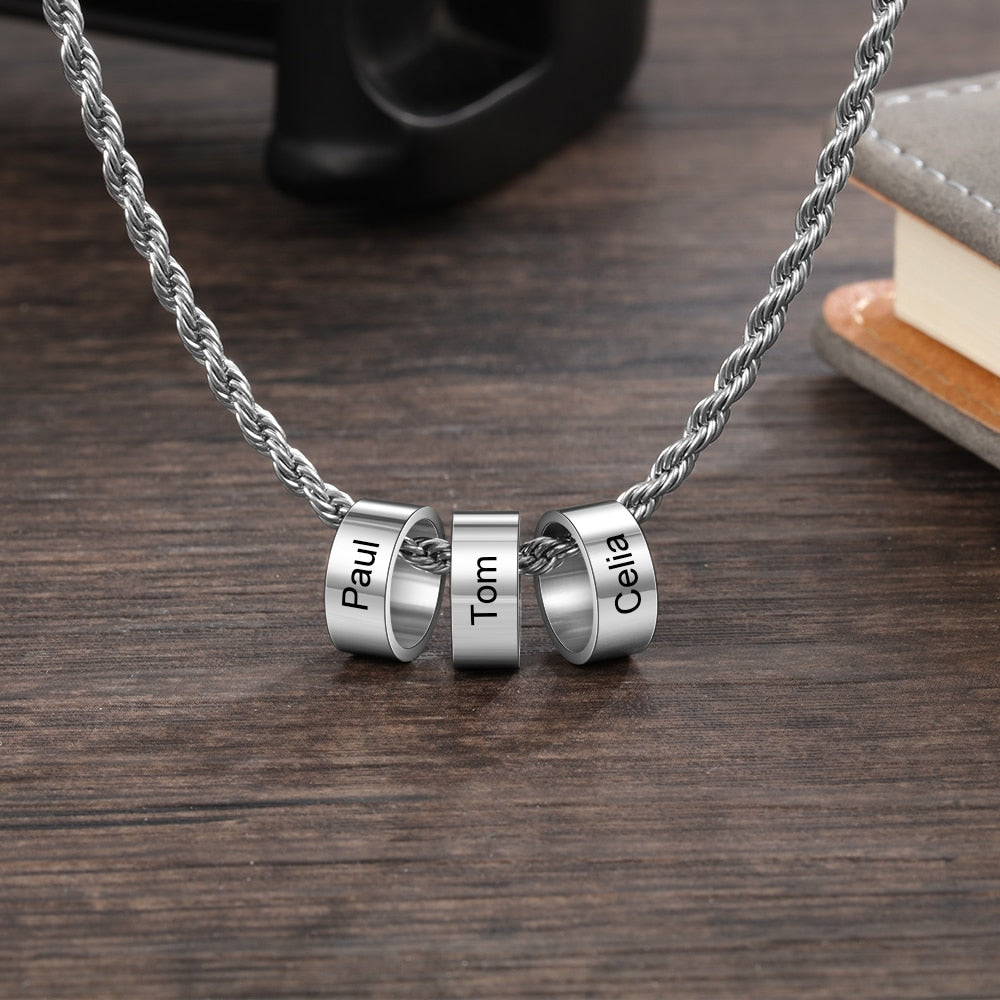 Personalized beads name necklace