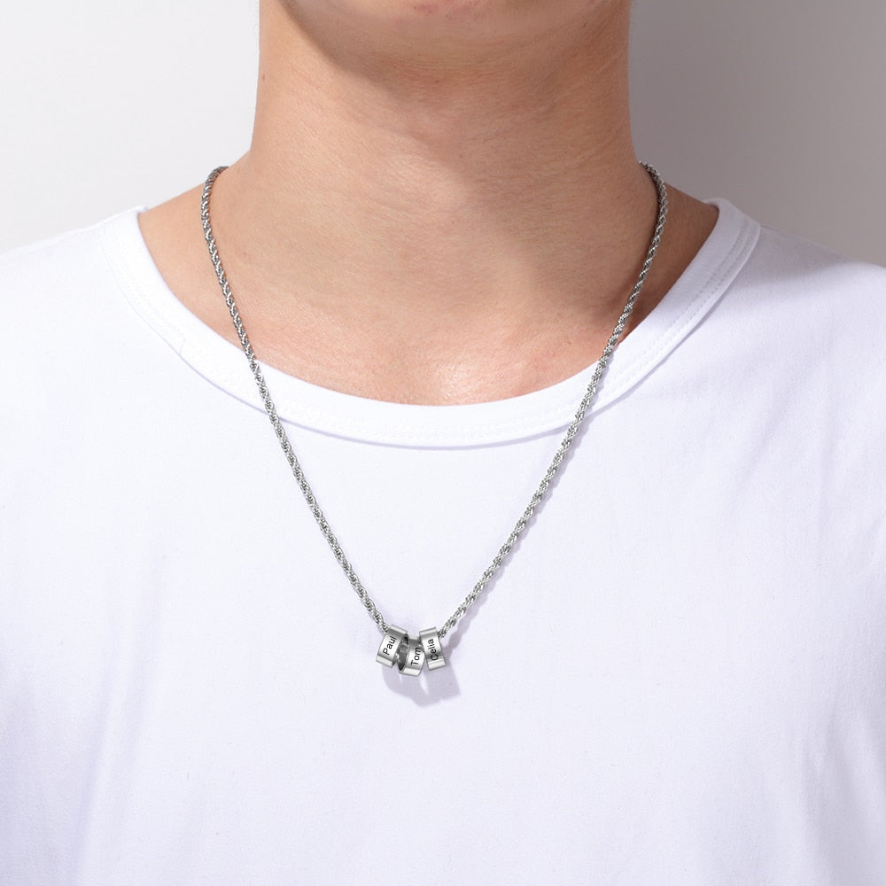 Personalized beads name necklace