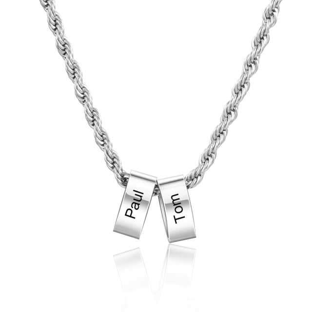 Personalized beads name necklace
