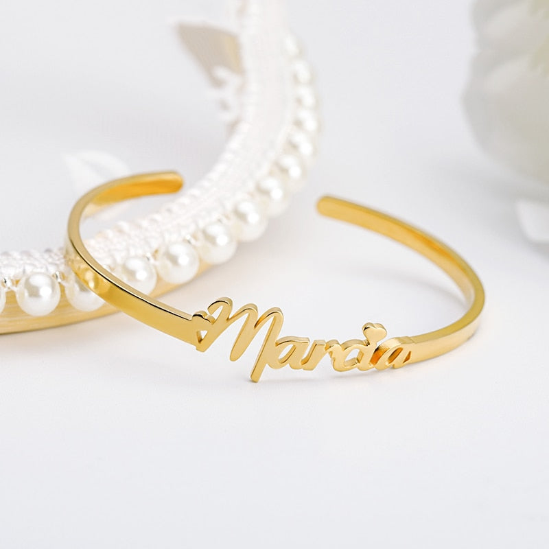 Personalized cuff bracelet