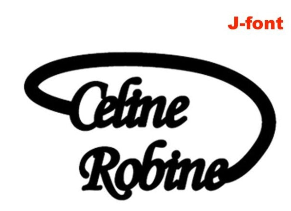 Adjustable Personalized double  Name Rings