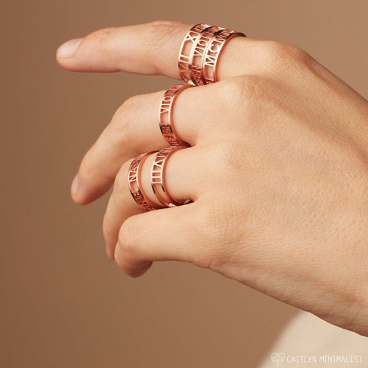 Coordinates Ring , Personalized GPS Ring