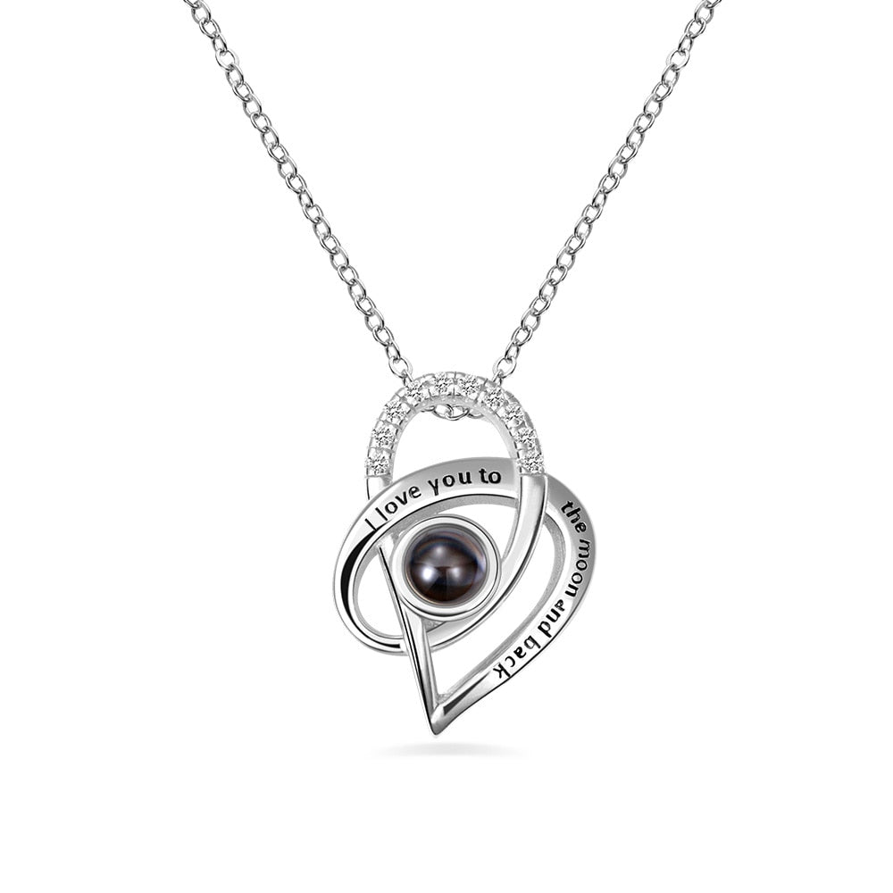 925 Sterling Silver Projection Necklace