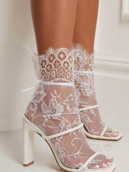 Lace socks , fishnet ankle socks, lingerie socks, socks for heels, black net socks
