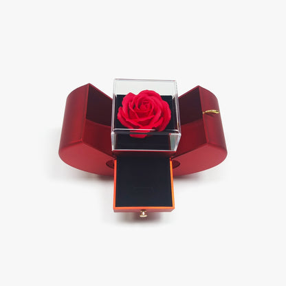 Queen Crown Dancing Crystal Necklace – Rose Gold & White Gold Plated Pendant, Gift for Her with Box & Card, Elegant Jewelry for Women