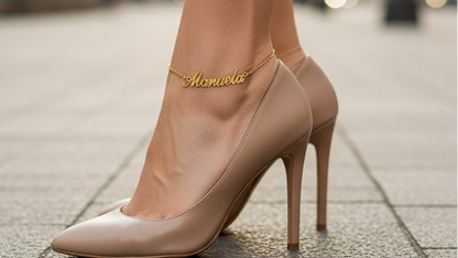 14K Gold Filled Custom Name Anklet – Personalized Name Anklet Jewelry