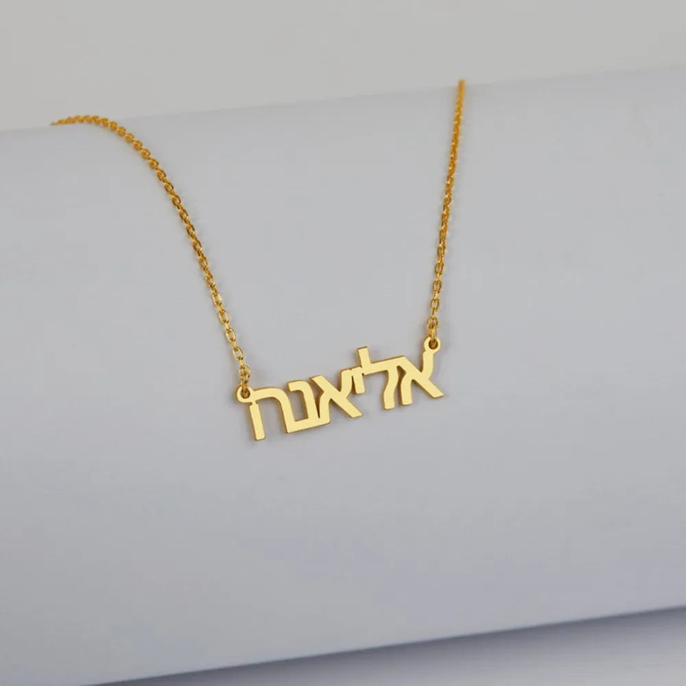 Custom Name Necklace in Any Language – Personalized Jewelry Giftes Necklaces Men Birthday Gift