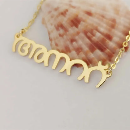 Custom Name Necklace in Any Language – Personalized Jewelry Giftes Necklaces Men Birthday Gift