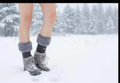 Fur leg warmer, leg warmer for women, boot cuffs, faux fur boot cuffs, holiday gift for girls