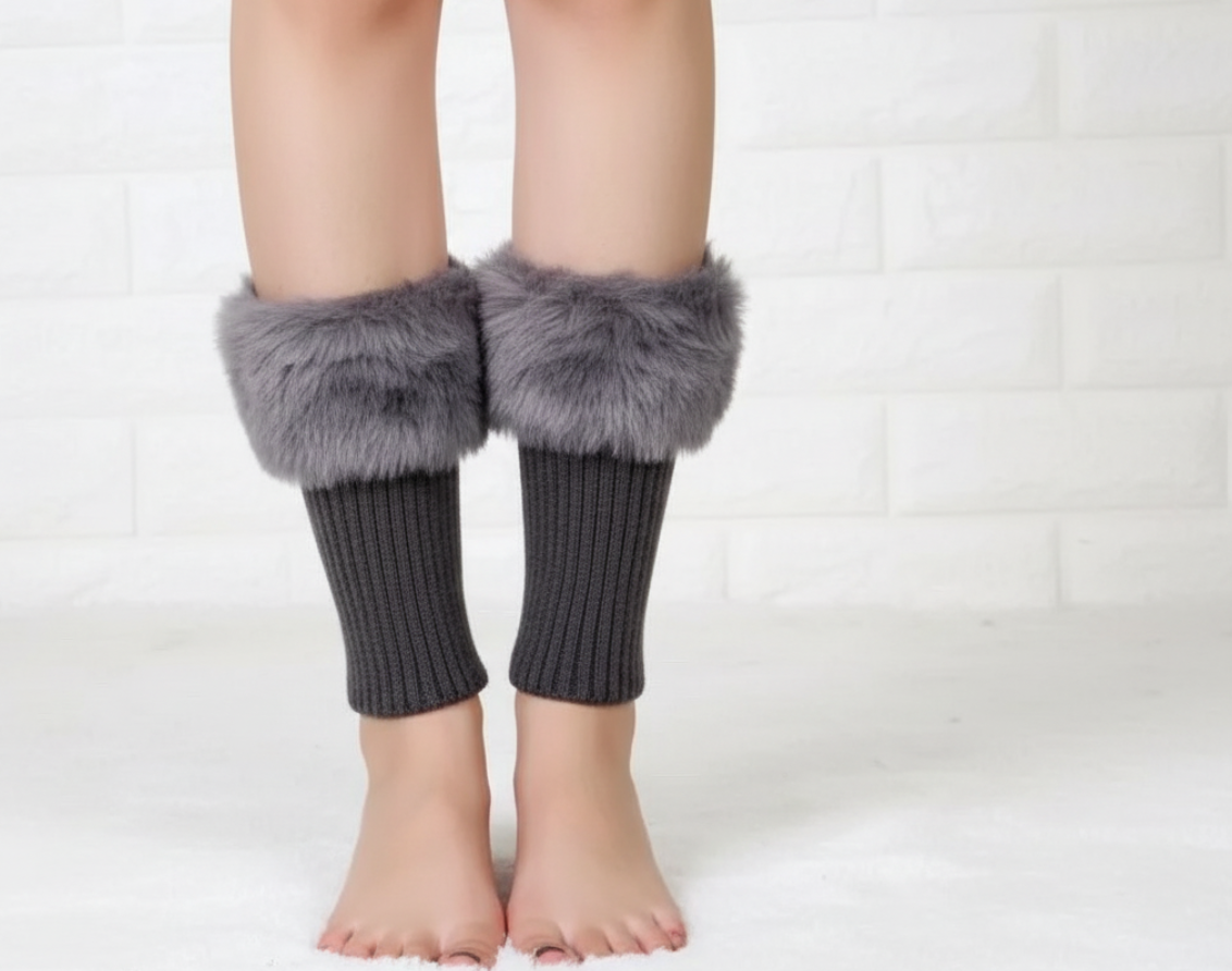 Fur leg warmer, leg warmer for women, boot cuffs, faux fur boot cuffs, holiday gift for girls