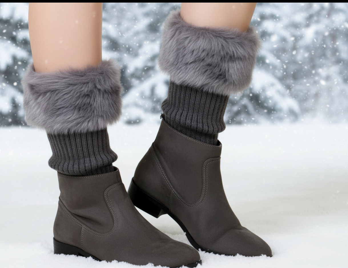 Fur leg warmer, leg warmer for women, boot cuffs, faux fur boot cuffs, holiday gift for girls