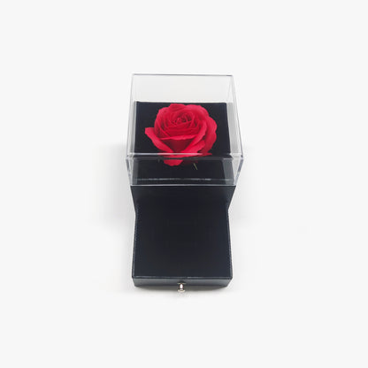 Queen Crown Dancing Crystal Necklace – Rose Gold & White Gold Plated Pendant, Gift for Her with Box & Card, Elegant Jewelry for Women