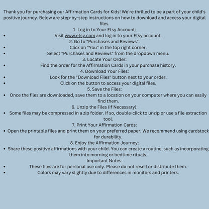 Affirmation bookmarks for kids Printable