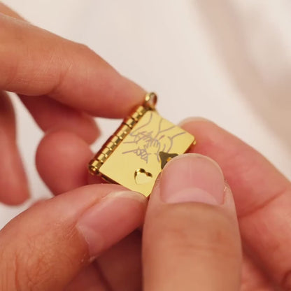 Openable Book Locket Pendant Necklace My Son Daughter Book Necklaces Girl Boy Graduation Jewelry Steel Choker Birthday Gift