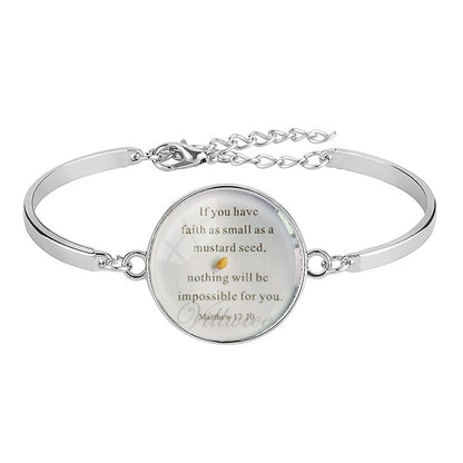 Faith As Small As A Mustard Seed Necklace Epoxy Pendant Religious  Necklaces