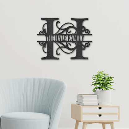 Personalized Family Last name Metal sign