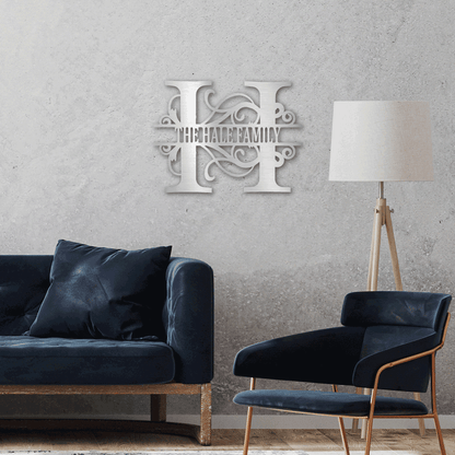 Personalized Family Last name Metal sign