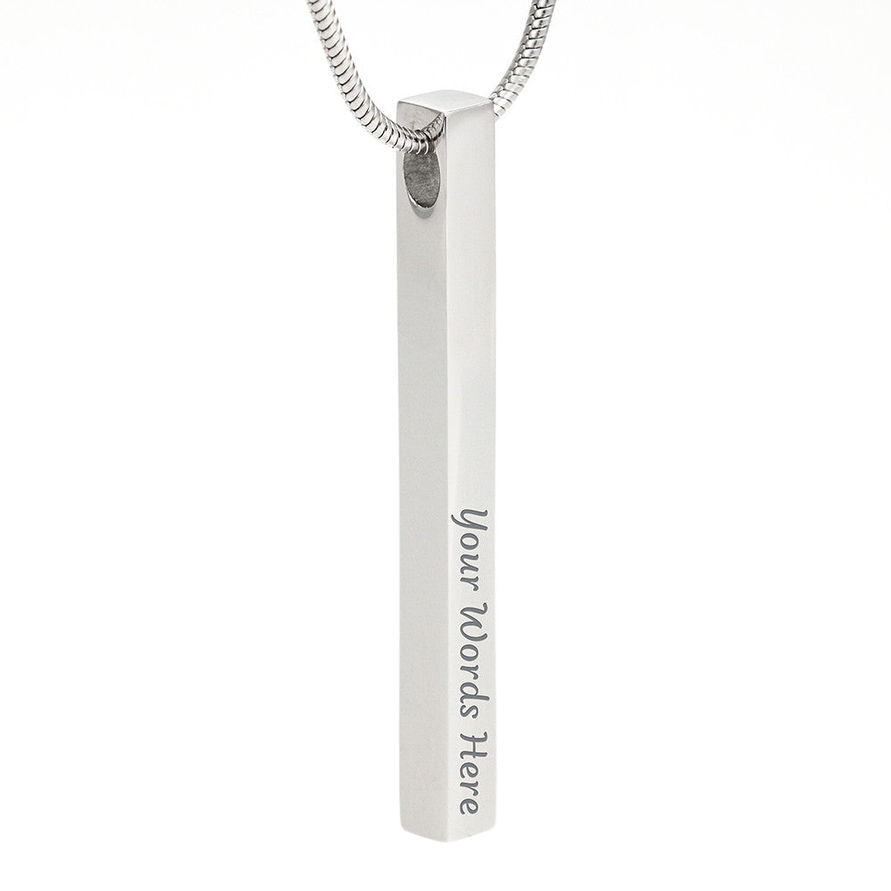 Personalized Necklace for wife with message
