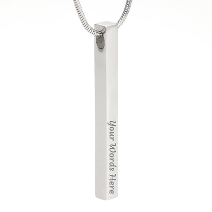 Personalized Necklace for wife with message