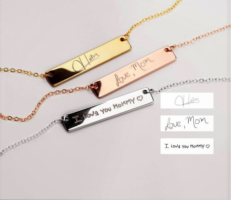 Custom Handwriting  Signature Necklace
