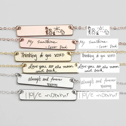 Custom Handwriting  Signature Necklace