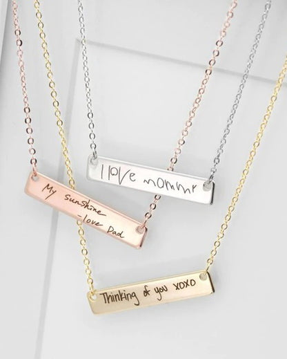 Custom Handwriting  Signature Necklace