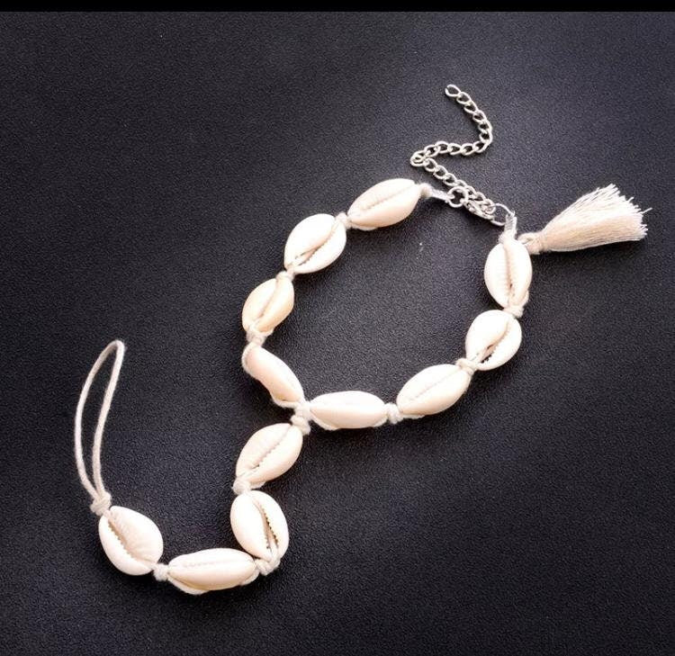 Cowrie Shells Barefoot Sandal ,Body Jewelry, Foot Jewelry, Shell Anklet, Barefoot Sandals, Boho Jewelry, Beach Wedding  Barefoot Sandals