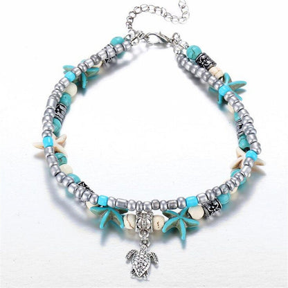 Anklet turtle charm, Ankle braclet , Anklet For Women, minimalist anklet, Beach Jewelry ,dainty anklet