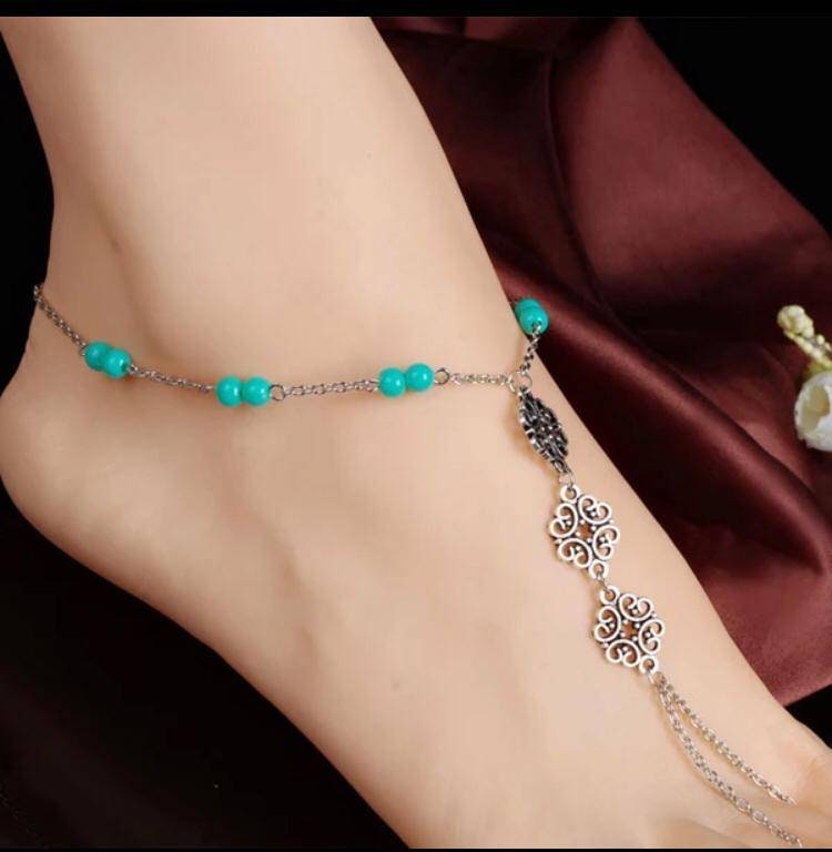 Barefoot sandals,oxidized Barefoot sandals,anklet for women, boho barefoot sandals,foot jewelry, beach anklet,bottomless shoes,