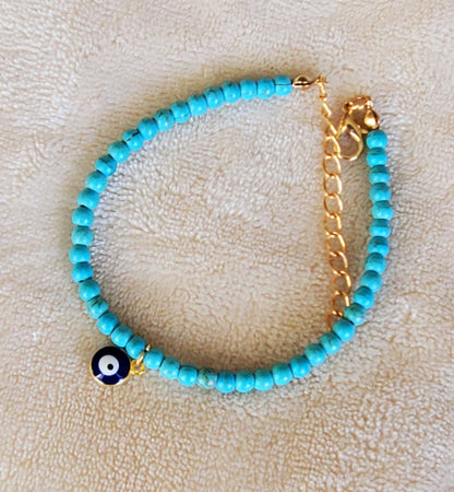 Evil eye anklet, Beaded Anklet ,Anklet for Women,Ankle Bracelet,Foot Jewelry,Boho Jewelry,Evil eye ankle bracelet,Gift for her