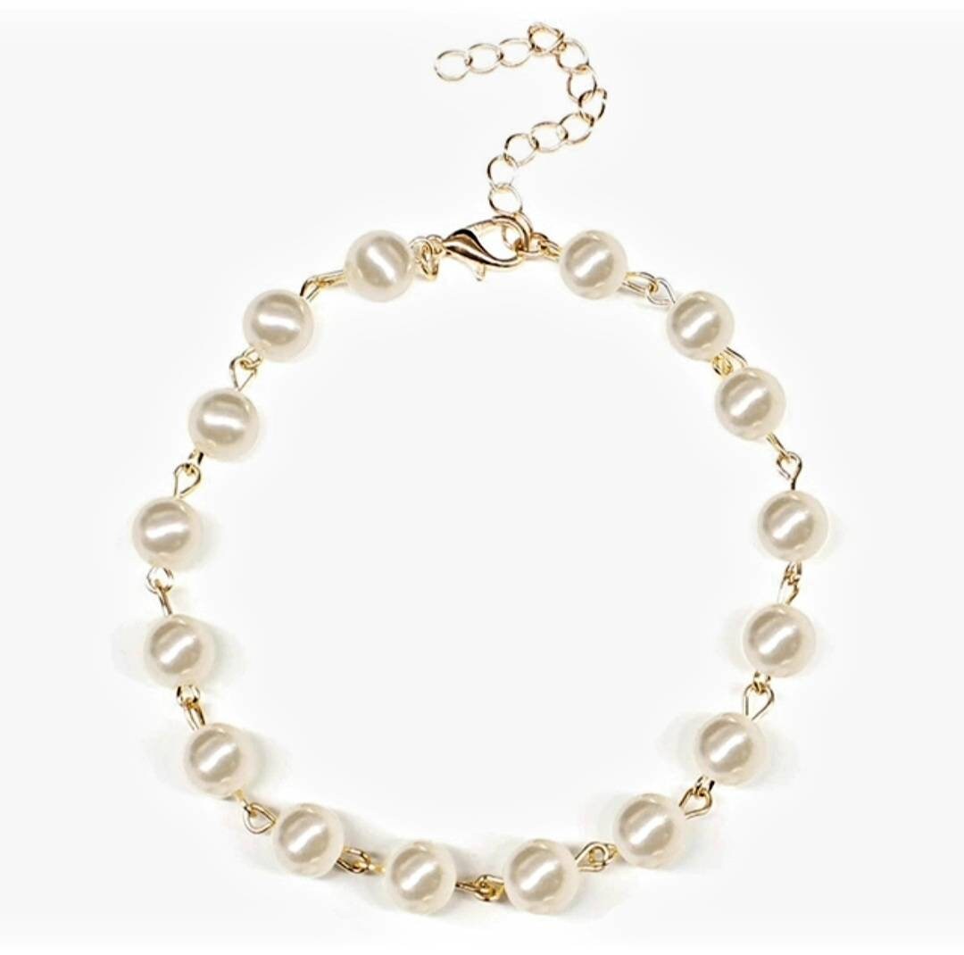 Pearl anklet anklet for women ankle bracelet foot jewelry, minimal jewelry bridal anklet, dainty anklet,anklace,gold pearl freshwater anklet