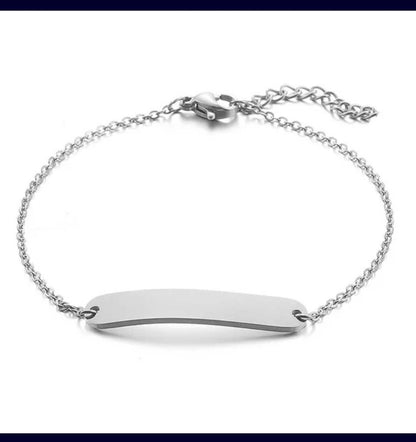 Anklet Bar Bracelet,custom bar anklet,anklet for women,gold Bar anklet for women