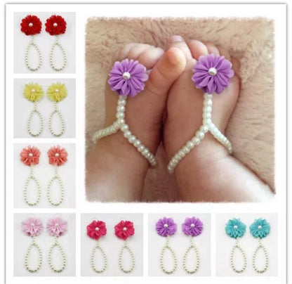 Baby barefoot sandals, flower girl sandals , infant barefoot shoes, toddler barefoot sandals , children barefoot sandals