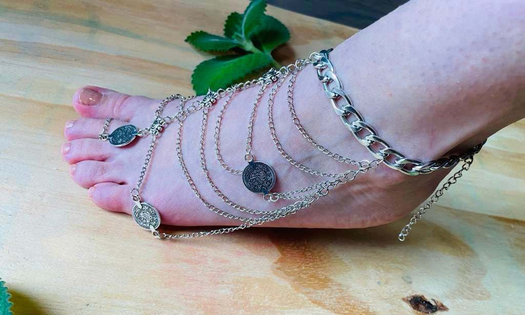 Boho barefoot sandals, antique barefoot sandals, beach barefoot sandals , ethnic barefoot sandals