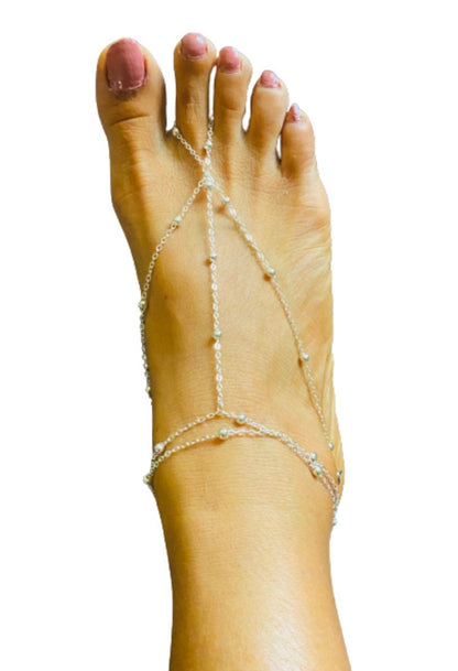 Dainty barefoot sandals, barefoot sandals wedding,bottomless sandals, beach wedding shoes