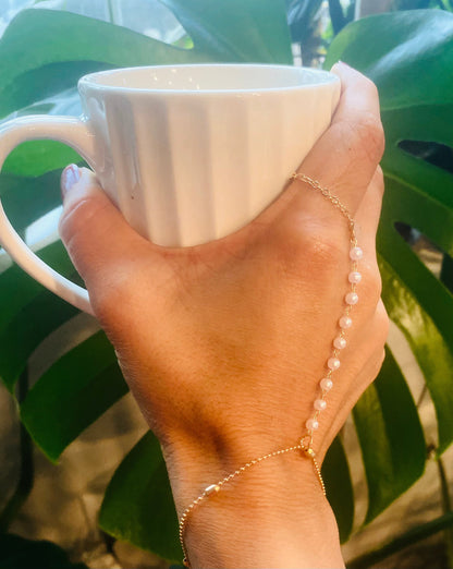 Ring bracelet , hand chain bracelet, boho ring bracelet, slave bracelet