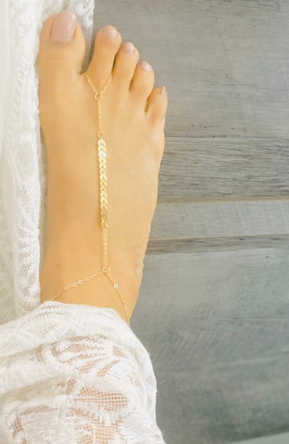 Gold barefoot sandals for bridesmaids shoes, beach bare foot sandals, boho sandals for bride beach wedding sandals gold bottomless sandals