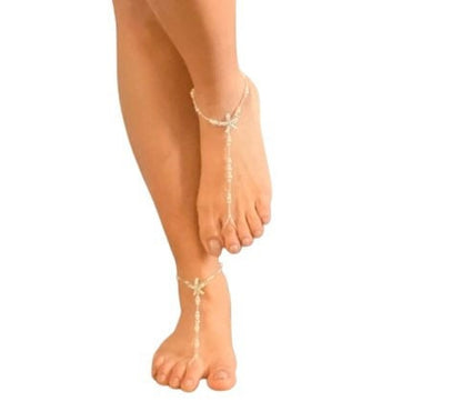 Starfish barefoot sandals, beach barefoot sandals,wedding barefoot sandals,boho barefoot sandals,footless sandals,thong sandals,bridesmaids