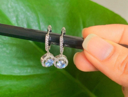 Huggie Drop Earrings Diamond Hoop earrings with  Pave Diamond Dangle Earrings Prom Jewelry CZ Engagement Wedding Jewelry Gift last minute