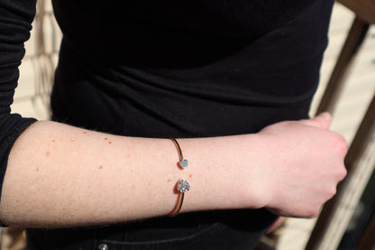 Dainty Cuff bracelet for women gold plated stackable bracelet gift for mom minimalist gift idea same day gift for birthday useful gift