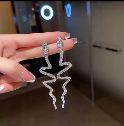 Snake earrings, snake drop earrings ,serpent earrings, Gothic earrings Gothic snake earrings,