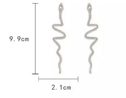 Snake earrings, snake drop earrings ,serpent earrings, Gothic earrings Gothic snake earrings,