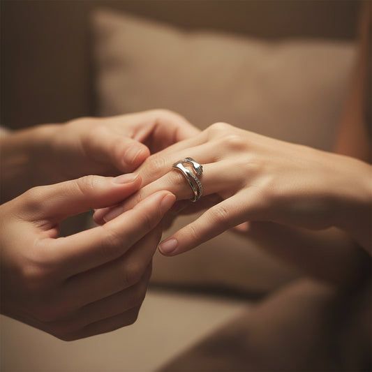 Hug ring sterling silver adjustable fidget ring Promise ring hug heart ring friendship ring promise ring hug ring for mom’s birthday gift