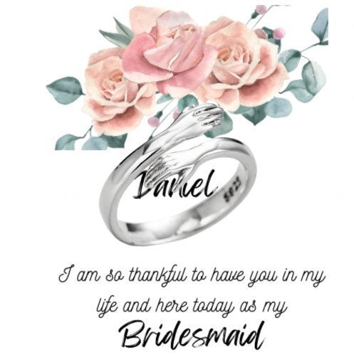 Bridesmaids proposal gift , Maid of honor gift, set of 6 bridesmaids gift with a box , personalized gift for bridesmaids with custom message