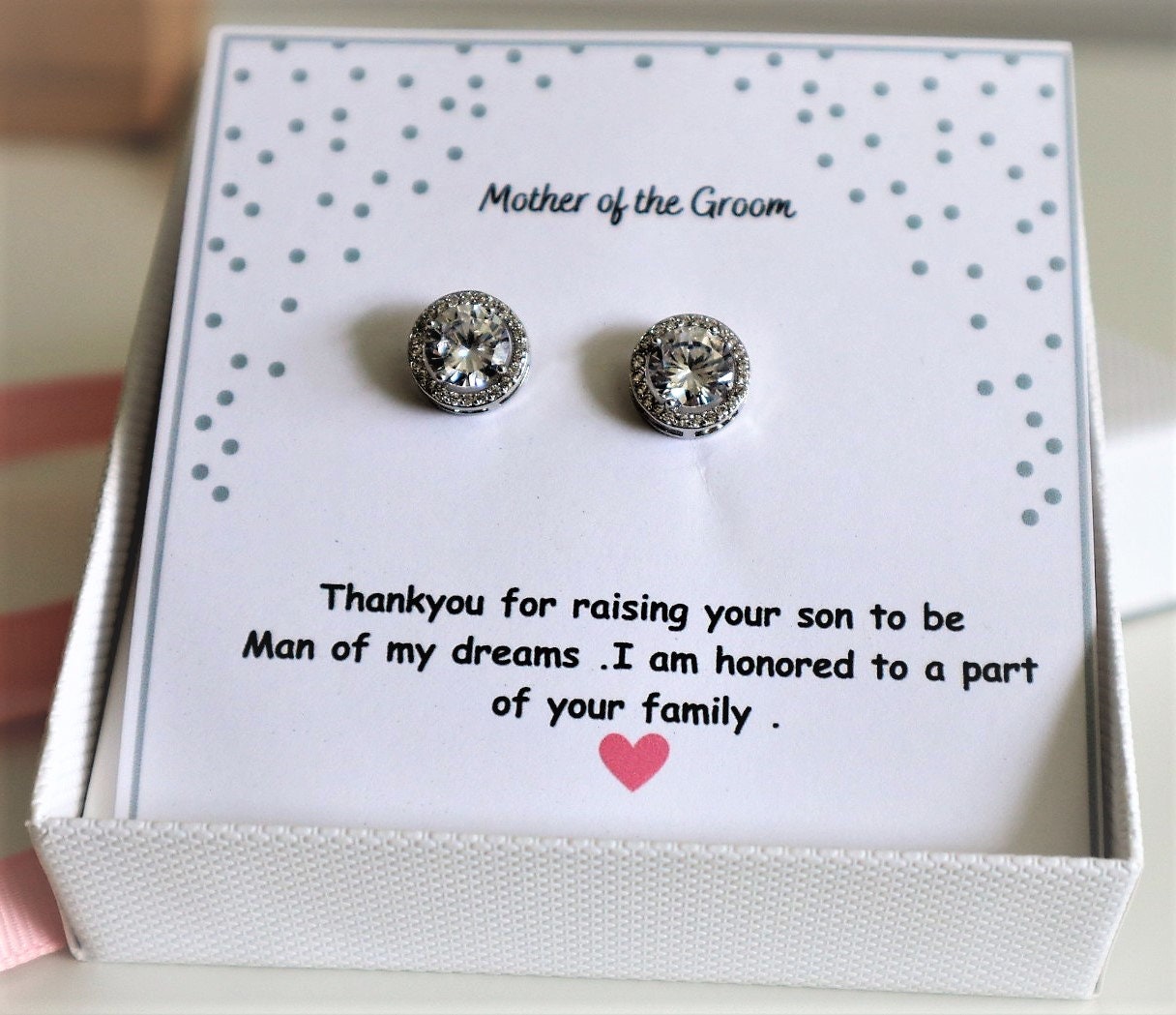Brides mom Earrings ,Gift for brides Mom,Gift for Groom Mom ,Mother's day gift , gift for mom