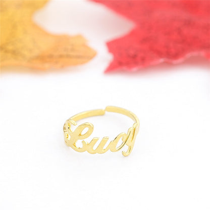 personalized name ring for women